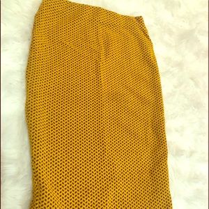 Zara Mustard Skirt